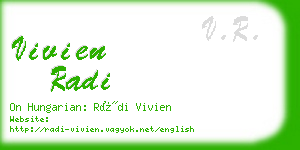 vivien radi business card